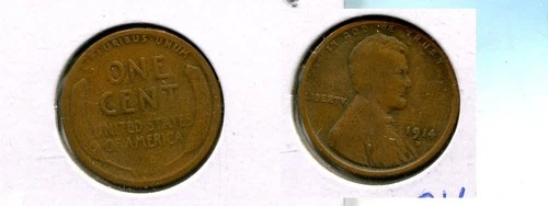 1914 D LINCOLN HEAD PENNY VG 7445T