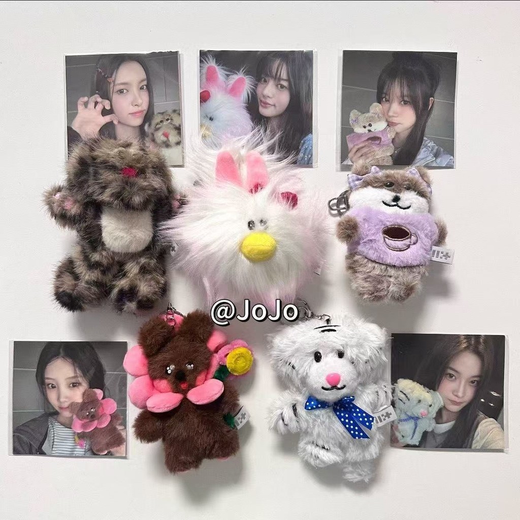 Kpop Idol ILLIT 1er Aniversario Muñeca de Peluche Llavero Relleno Dije Llaveros