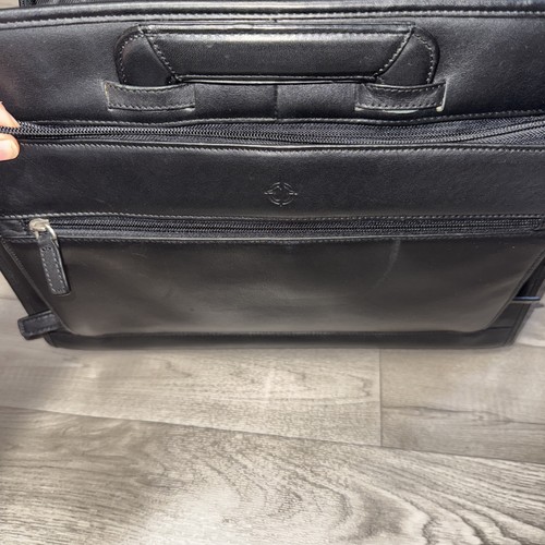FRANKLIN COVEY Black Leather Business Briefcase Organizer - Picture 7 of 14