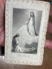 Antique Holy Card  Blessed  Virgin  Mary  1860’s