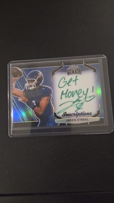 JADEN O'NEAL Leaf Pro Set Metal Football INSCRIPTIONS Auto #1/100 Get Money