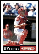 Mike Matheny 2002 Topps Total #166 Cardinals MLB READ FREE SHIPPING AutographDen