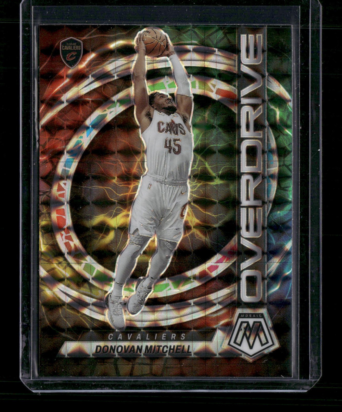 2022-23 Panini Mosaic #16 Donovan Mitchell Overdrive MS