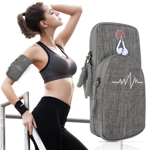 Sports Armband Phone Holder Arm Band Jogging Exercise Gym For iPhone Samsung - Photo 2 sur 15