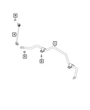 Genuine Mopar Front Stabilizer Bar 68497973AA