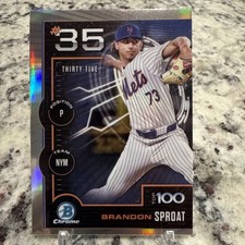 2025 Bowman Chrome #BTP-35 Brandon Sproat Bowman Scouts Top 100 🔥