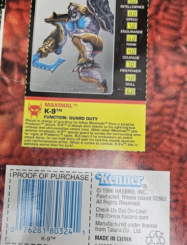 Vintage 1996-97 Transformers Transmetals Beast Wars Lot of 5 with Cardbacks - Picture 10 of 13