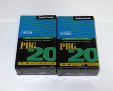 NEW Lot of 2 Radio Shack PHG 20 Pro High Grade VHS-C Video Camcorder Tapes