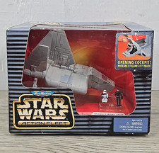 Micro Machines 1997 Star Wars Action Fleet Imperial Landing Craft w Sandtrooper