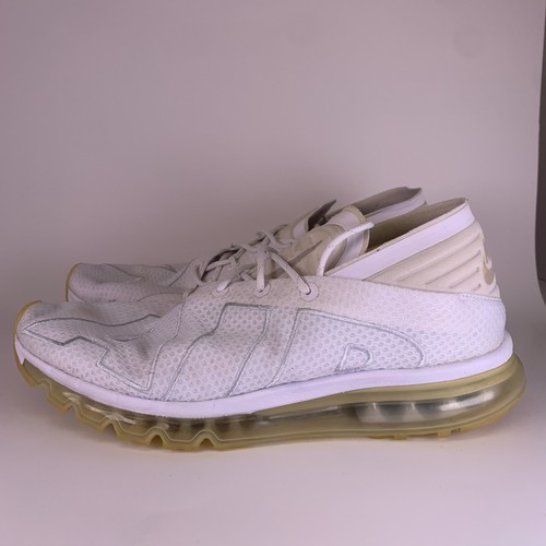 Nike Men Air Max Flair 942236-100 White Running Shoes Sneakers Size 13 - Picture 3 of 12