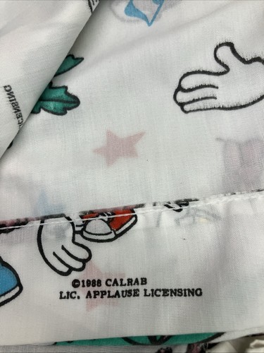 California Raisins Full Flat Bed Sheet 1980's USA Vintage Advertising - Picture 4 of 6