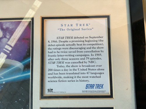 Star Trek “The Original Series” Plaque - Picture 2 of 5