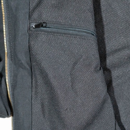VTG Carhartt Jacket Mens L USA Black Canvas Faded Thermal Hooded J131-BLK Work - Picture 17 of 20