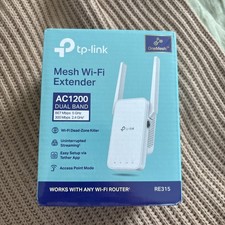 NEW IN BOX TP-LINK RE315 AC1200 Dual Band Mesh Wi-Fi Extender W5:A6/B6-12 