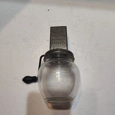 Pre Owned Vintage Androck Uniform Nut Meat Chopper With Glass Jar #5935