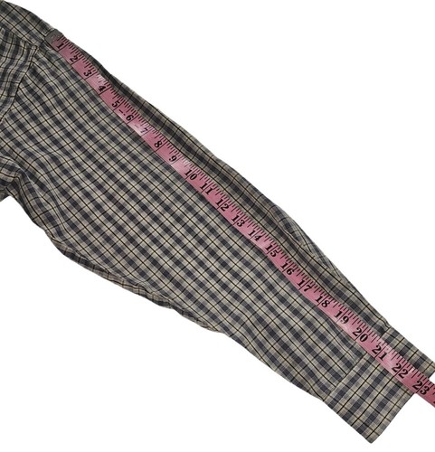 Burcardi Classic Plaid Long Sleeve Button Down Shirt Men's Size 39/40 - Picture 6 of 8