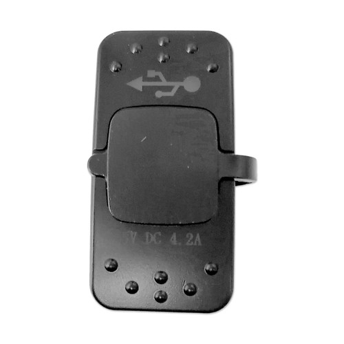 Doppel USB A Steckdose 12-24V IP64 LED Blau KFZ Boot Ladegerät Ladebuchse Auto - Bild 2 von 6