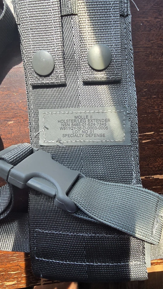 USGI Funda Extensor de Pierna Ejército Follaje Verde Militar MOLLE Táctico Pierna de Caída Foto 4 de 4