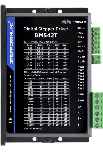 STEPPERONLINE Digital Stepper Motor Driver 1.0-4.2A 20-50VDC for Nema 17, 23, 24 - 第 4/5 張圖片