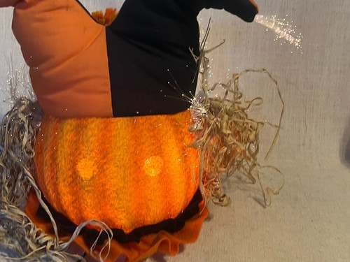 Gemmy Halloween FIBER OPTIC JESTER PUMPKIN~Light Up Jack O Lantern - Picture 18 of 20