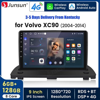 8Core 6+128G Android15 Carplay Car Stereo Radio GPS Nav For Volvo XC90 2004-2014