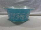 Vintage Pyrex Rare Blue Color Variation Butterprint 1 1/2 QT Casserole #474