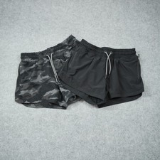 Athleta Girl Size Large 12 Shorts Bundle Black and Grey Camo Activewear Gym