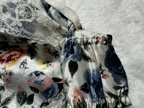 Rene Rofe Satin Vtg Glossy 80s Floral Panties Underwear Women’s M 6 Waist 28-32” - Picture 7 of 16