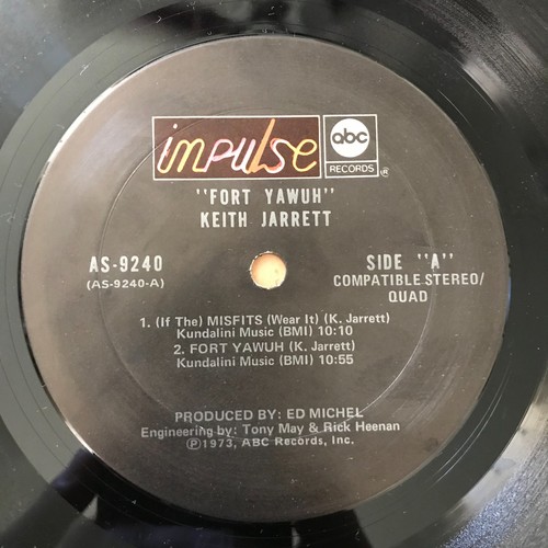 KEITH JARRETT FORT YAWUH ABC AS9240 US LP Impulse Jazz VG+ - Picture 5 of 6