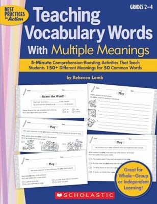 Teaching Vocabulary Words with Multiple Meanings : 5-Minute Compr