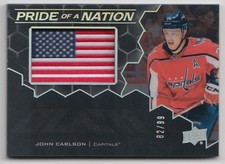 2020-21 UD BLACK PRIDE OF A NATION PATCH USA JOHN CARLSON /99 WASHINGTON