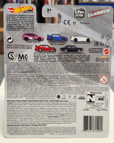 Hot Wheels Car Culture Modern Classics 2/5 '98 Subaru Impreza 22B STi-Version - Picture 3 of 3