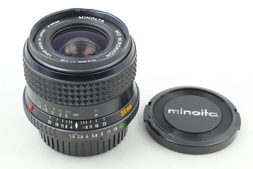 [Exc+5] Lente gran angular MF Minolta MD W.Rokkor 35 mm f/1,8 de JAPÓN Foto 4 de 4