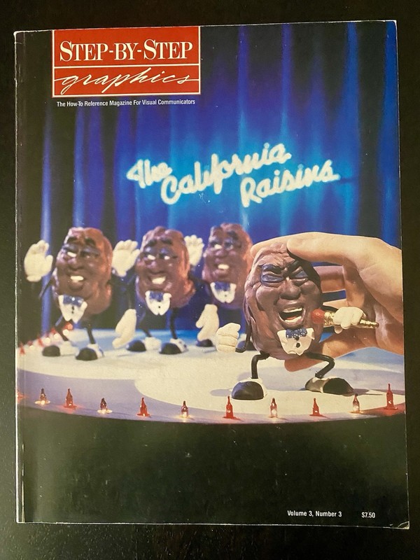 Step-by-Step Graphics Magazine Vol 3 No 3 Mar/Apr 1987 — California Raisins 