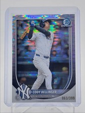 CODY BELLINGER 2025 BOWMAN CHROME VETERANS PULSAR REFRACTOR A /399 Q5701