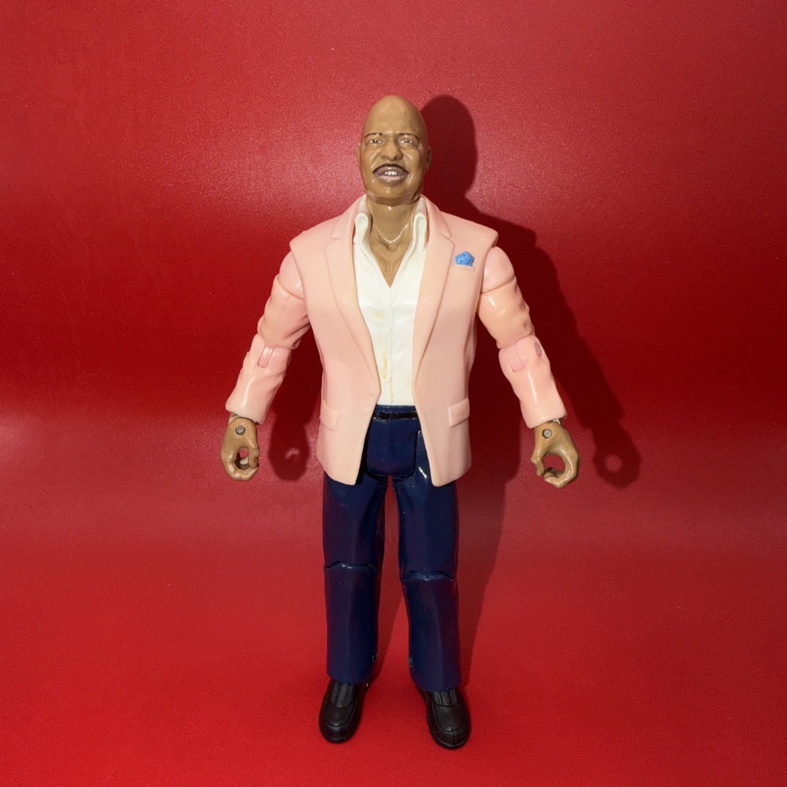 2004 WWF WWE Jakks Theodore Teddy Long  W Pink Jacket 2004