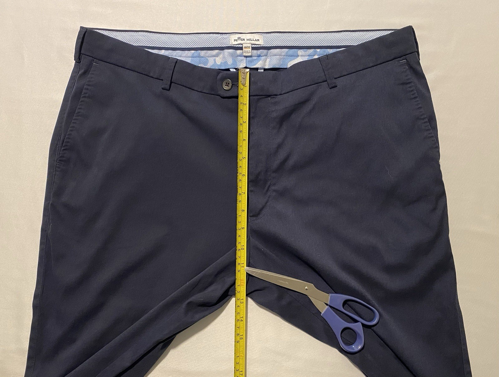 Peter Millar 👑 Crown Solid Navy Flat Front Men's… - image 13