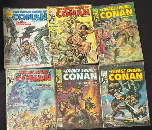 The Savage Sword of Conan the Barbarian Marvel Magazine Lot of 14!! - Picture 2 of 2