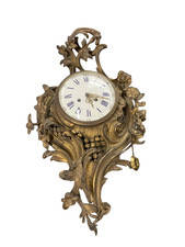 Antico orologio da muro Cartel Luigi XVI bronzo dorato firmato Musy