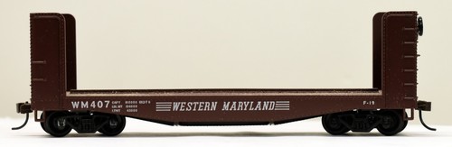ATHEARN HO Scale WESTERN MARYLAND 40' Pulpwood Car #407; KDs - Picture 4 of 8