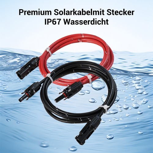Verlängerungskabel beidseitig Solarstecker Solarkabel 4mm² für Solarmodule Panel - Bild 8 von 10