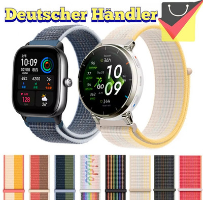 Nylon  Armband für Amazfit Active 2/3 Premium, GTS, Bip, T-Rex 3 Pro 44mm,strap