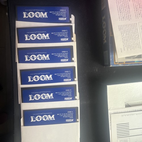 Loom by Lucasfilm Games - IBM PC 6- 5 1/4" Disks 1990 Adventure RPG Big Box CIB - Picture 21 of 24