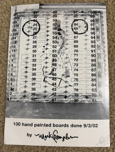 2002 Krooked Mark Gonzales Hand Painted Mural Skateboard Deck 97/100 Rare Set - Picture 2 of 6