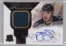 2010-11 Upper Deck The Cup Signature 75/75 Devin Setoguchi #SP-SE Patch Auto 2d8