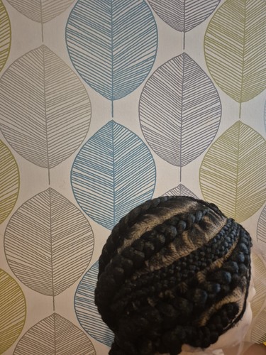 Black Cornrow Braided Wig for women. Classic Cap Closure. - Picture 2 of 4