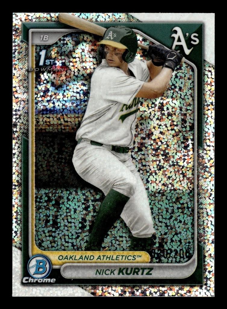 2024 Bowman Chrome Draft Sparkle Refractors #BDC56 Nick Kurtz 1st ROOKIE 030/200