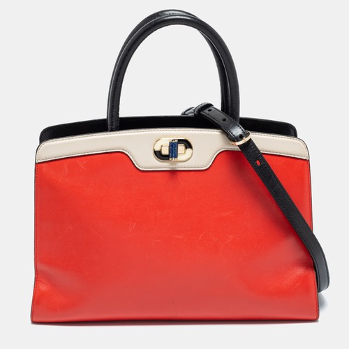 Bvlgari Multicolor Leather Isabella Rossellini Tote - Picture 1 of 10