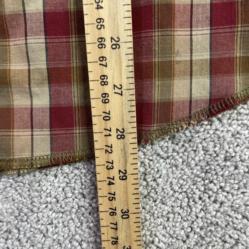 Wrangler Western Hemd Herren Medium rot kariert Perlen Druckknopf Kurzarm Cowboy - Bild 9 von 10