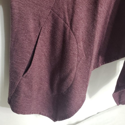 LOGO Lounge by Lori Goldstein Womens Cardigan Medium French Terry Open Front - Imagen 6 de 10